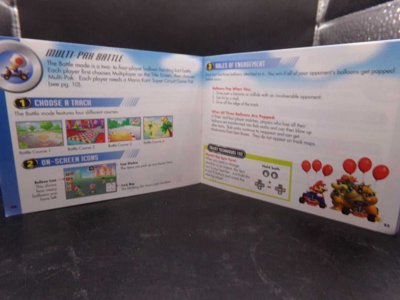 mario kart super circuit instruction manual