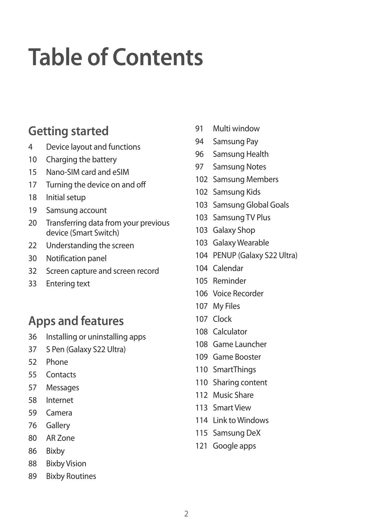 samsung s22 ultra instruction manual