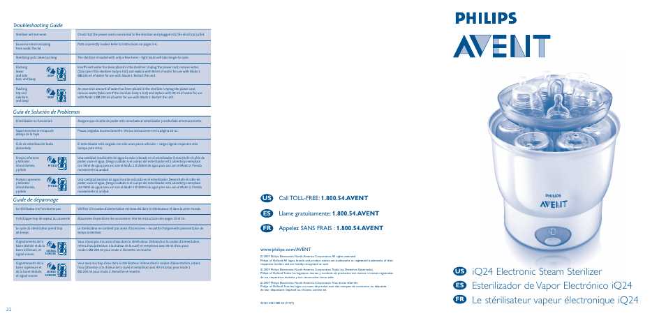 philips avent instruction manual