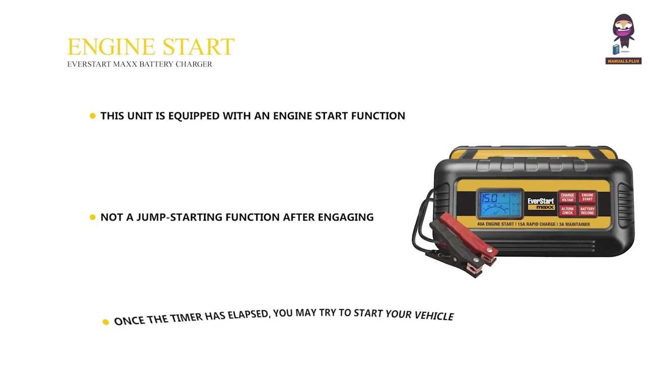 manual battery charger instructions