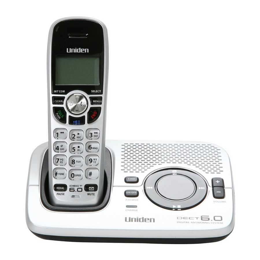 uniden phone dect 6.0 instruction manual