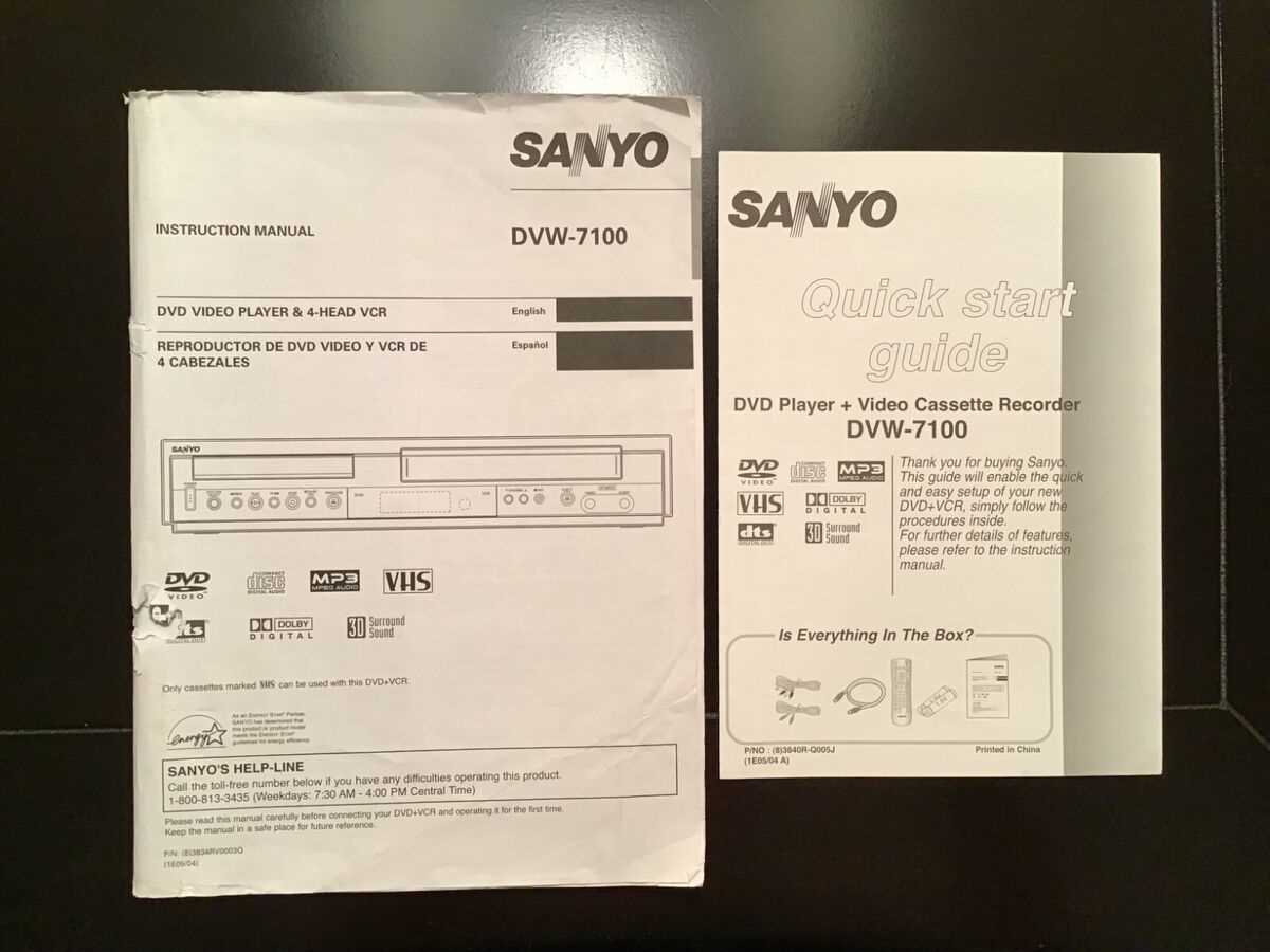 sanyo dvd player instruction manual