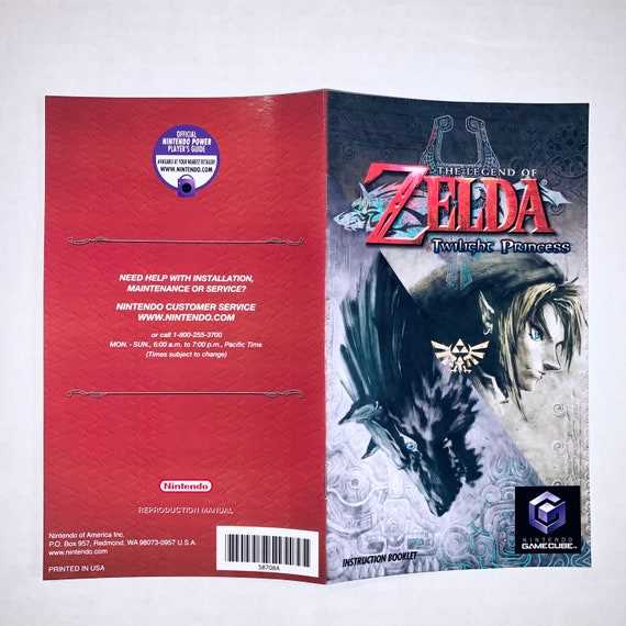 zelda 1 instruction manual
