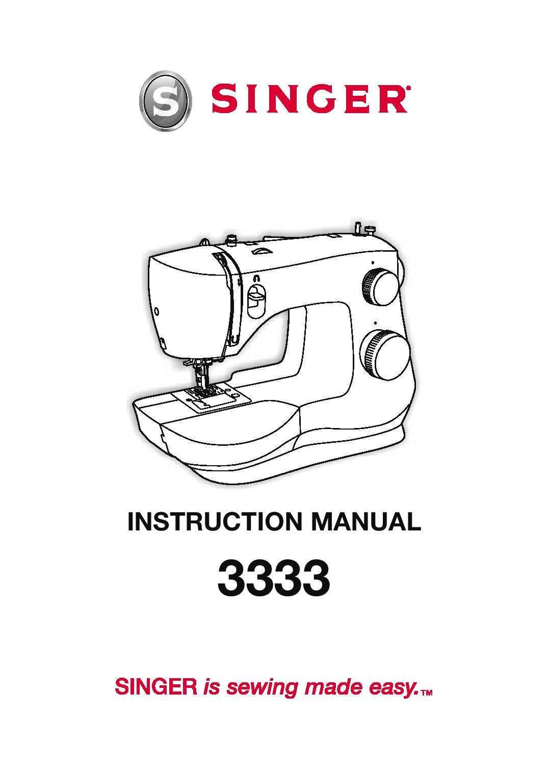 singer stitch sew quick instruction manual