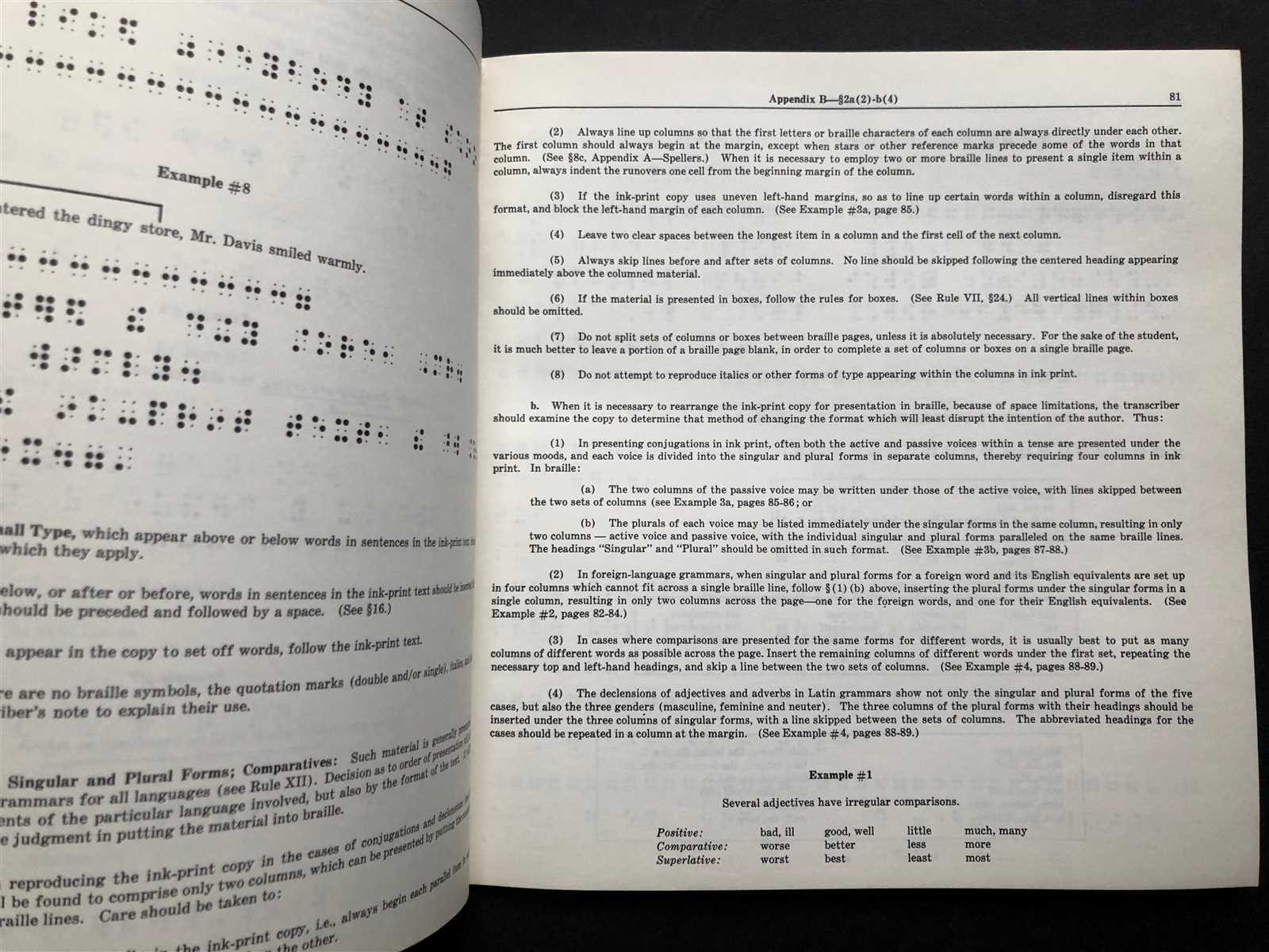 instruction manual for braille transcribing