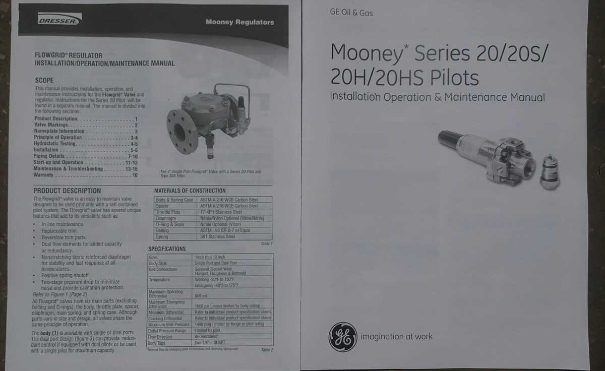 mooney flowgrid regulator instruction manual