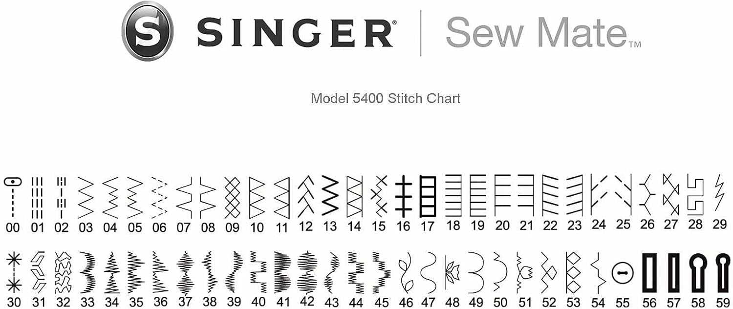 singer sew mate 5400 instruction manual