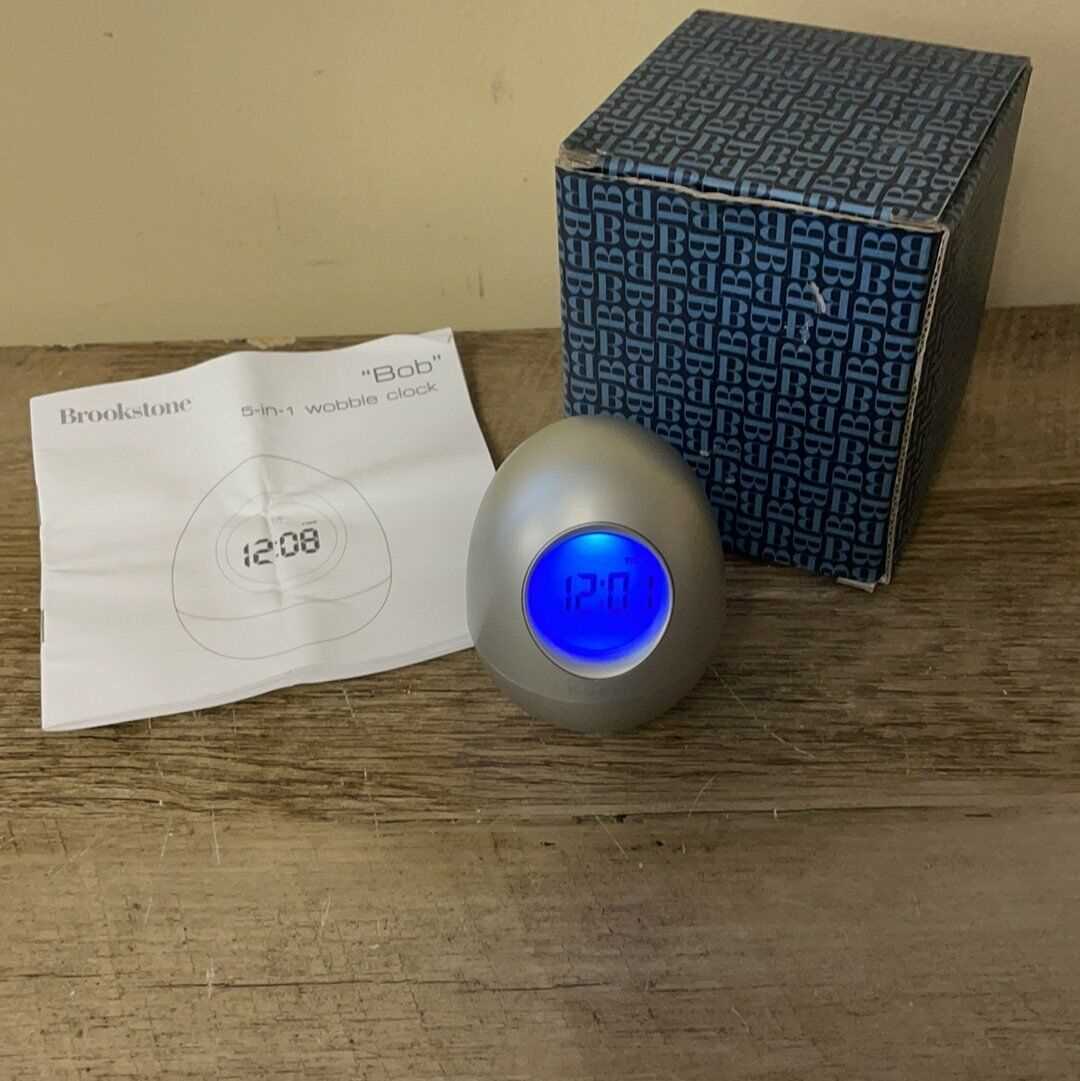 brookstone egg clock instruction manual