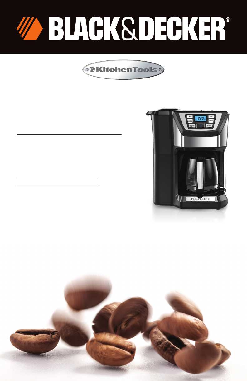 black and decker coffee maker instruction manual