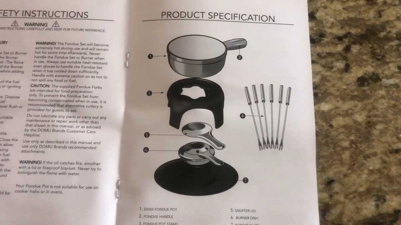 all clad fondue pot instruction manual