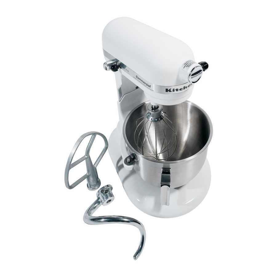 kitchenaid artisan mixer instruction manual