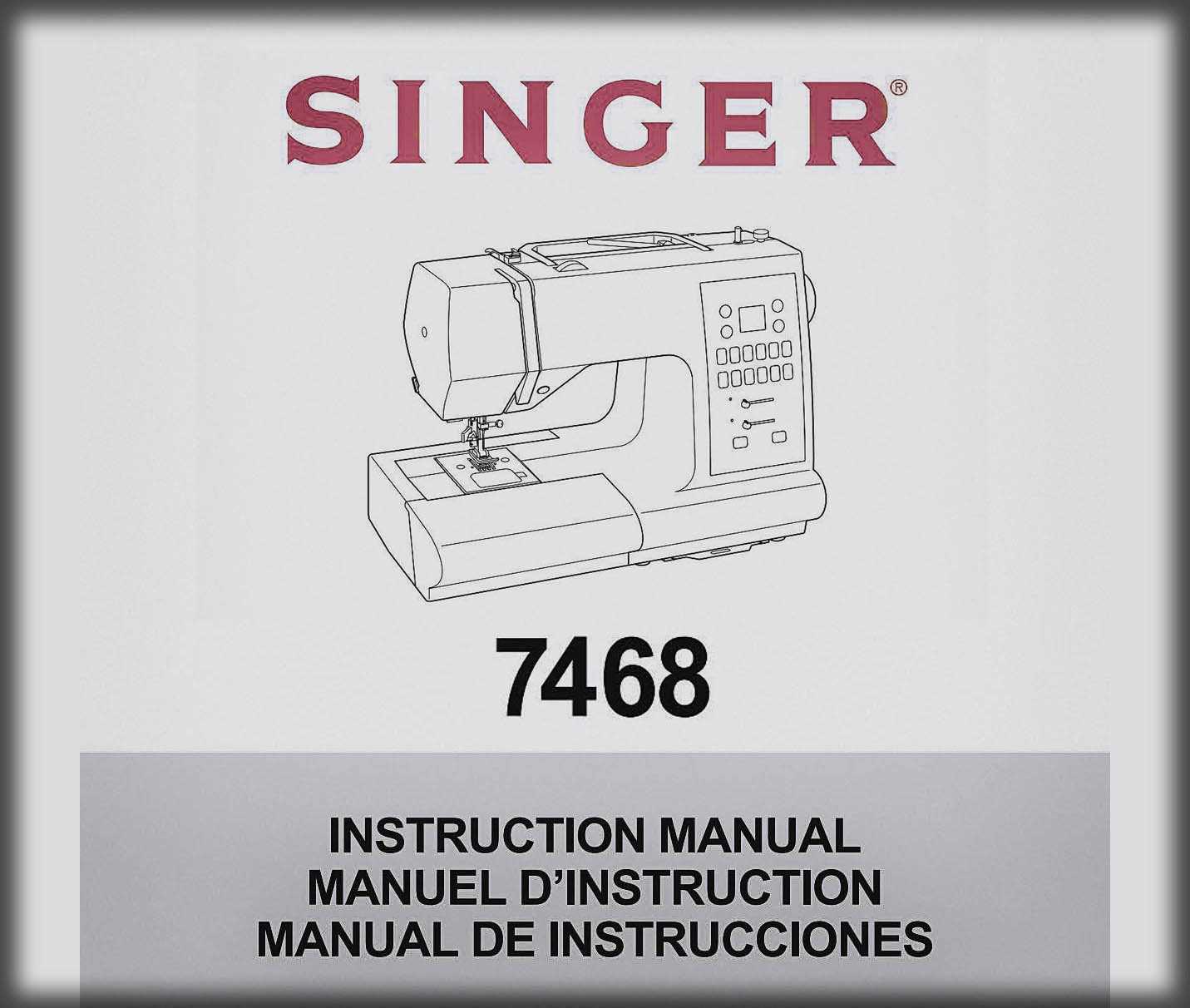 singer 7465 instruction manual