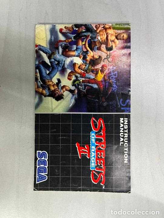 streets of rage 2 instruction manual