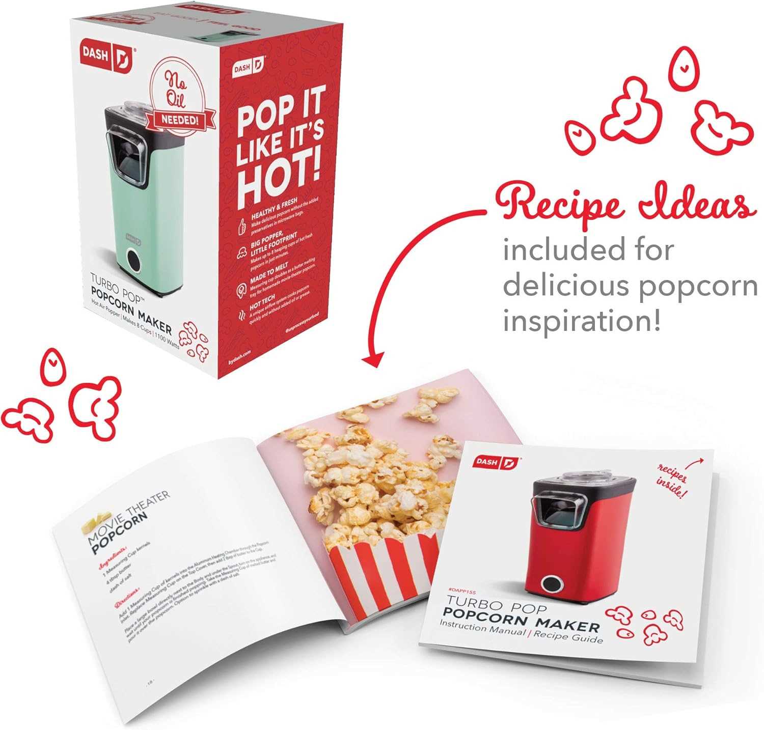 dash stirring popcorn maker instruction manual