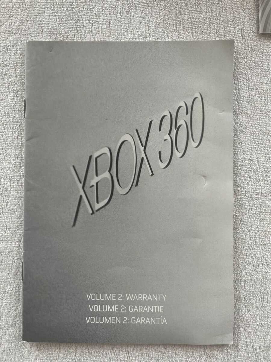 xbox 360 e instruction manual