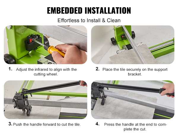 manual tile cutter instructions