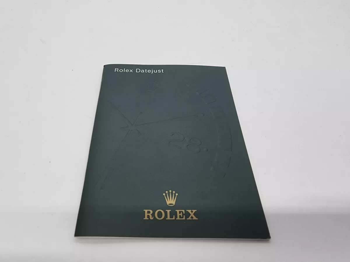 rolex datejust instruction manual