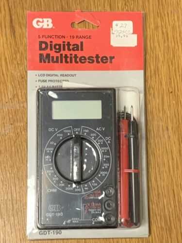 mastercraft digital multimeter instruction manual