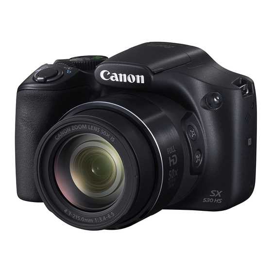 canon powershot sx530 hs instruction manual