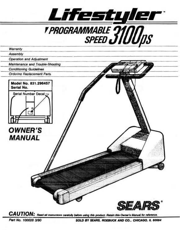 precor treadmill manual instructions