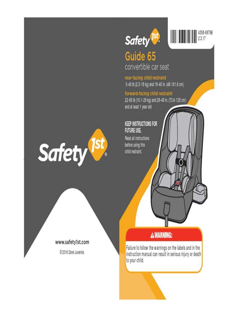 instruction manual for safety 1st car seat