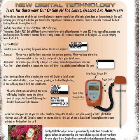 rapitest ph meter instruction manual