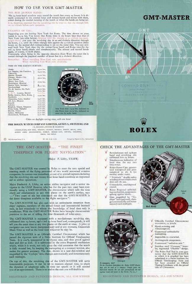 rolex gmt master instruction manual