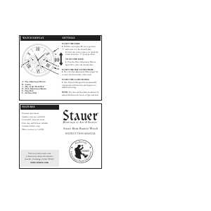 stauer watch instruction manual