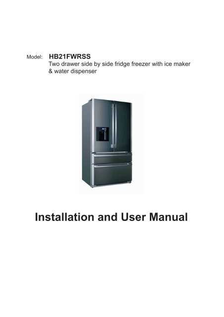 haier fridge freezer instruction manual