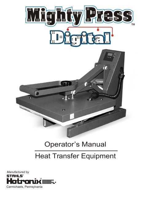 heat press instruction manual