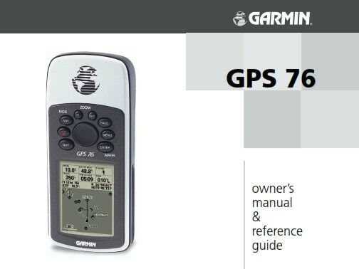 garmin nuvi 50lm instruction manual