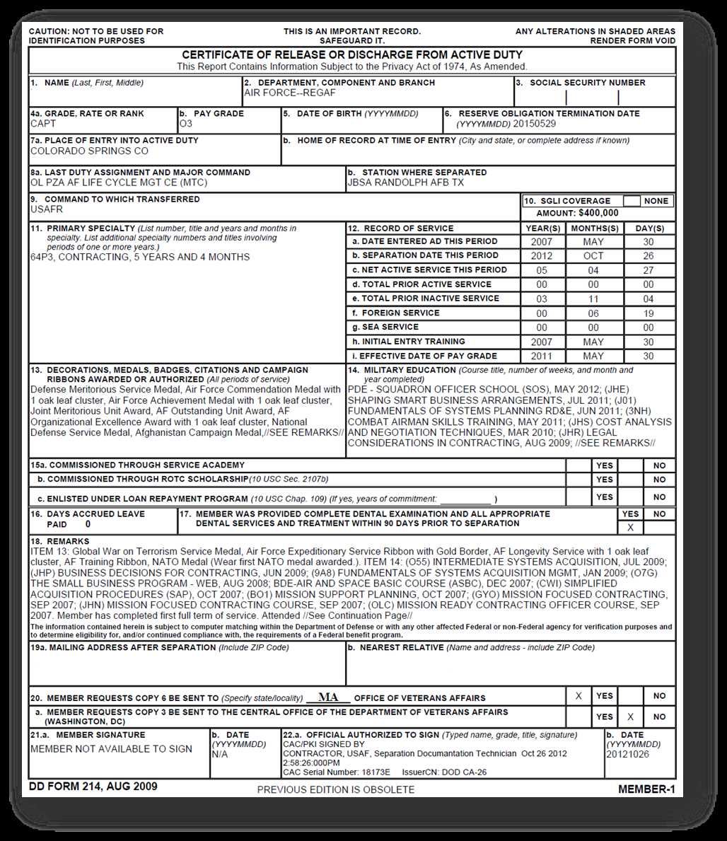 dd 214 instruction manual