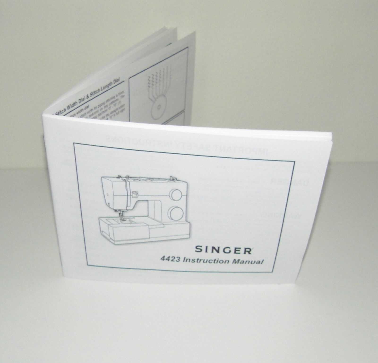 singer model 4423 instruction manual