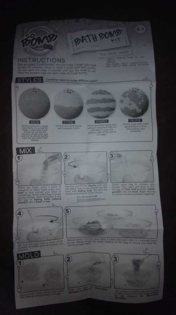 wild science bath bomb factory instructions manual