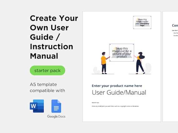 instruction manual template microsoft word