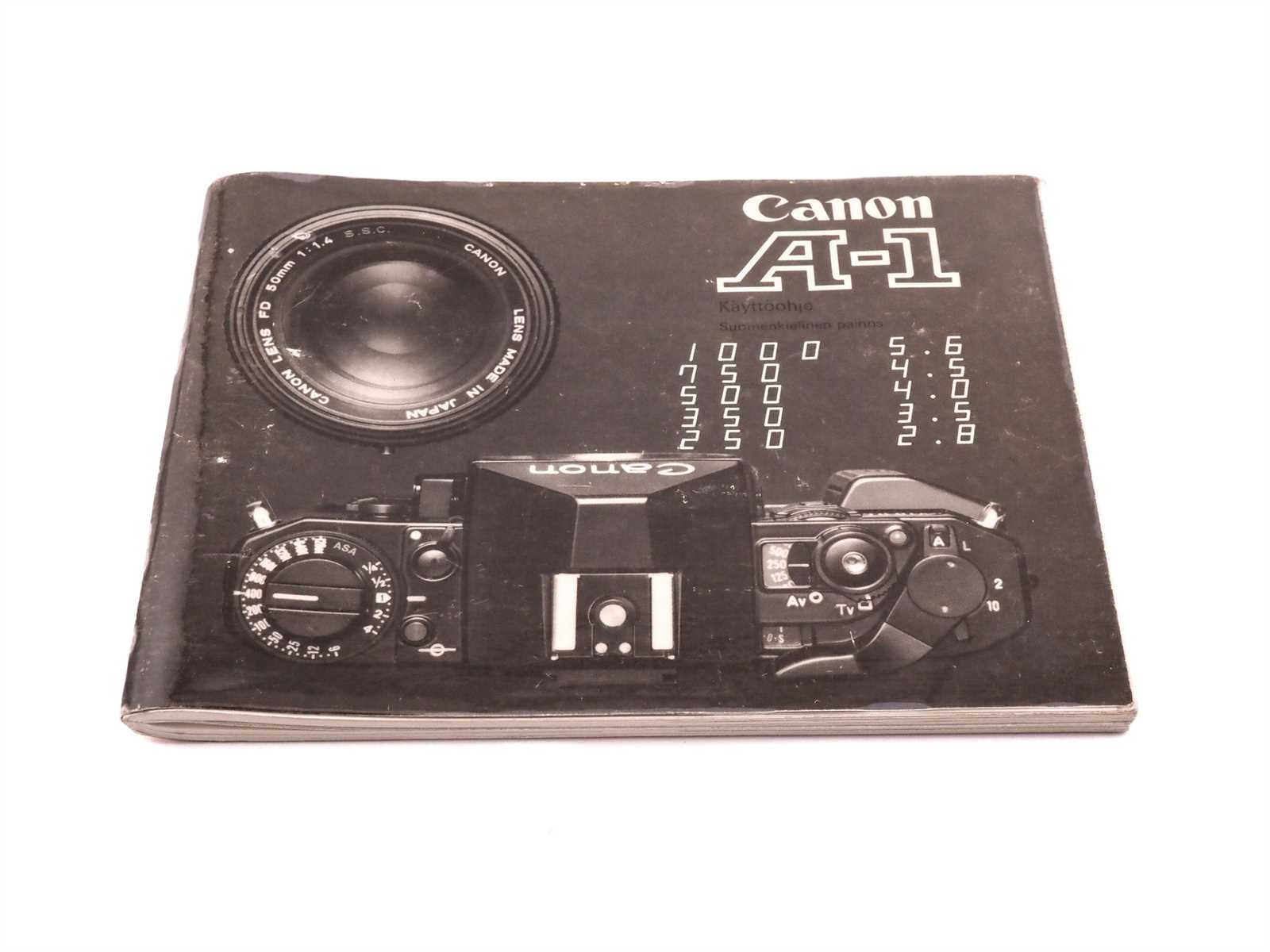 canon a 1 instruction manual