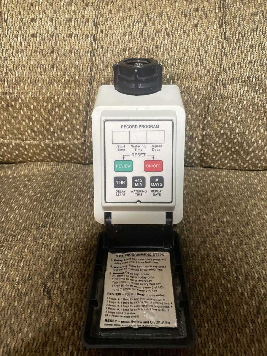 gilmour water timer instruction manual