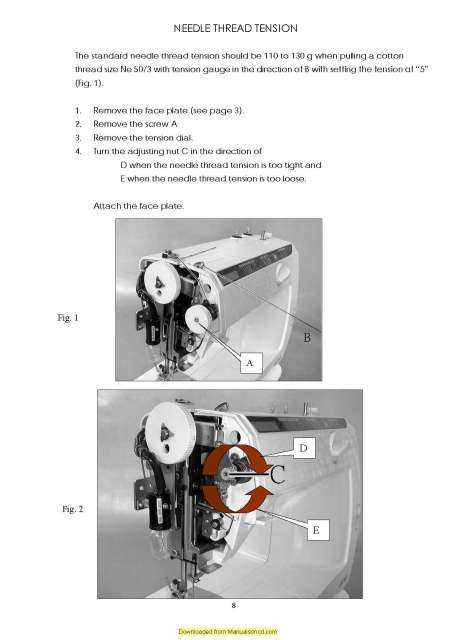 elna 2005 sewing machine instruction manual