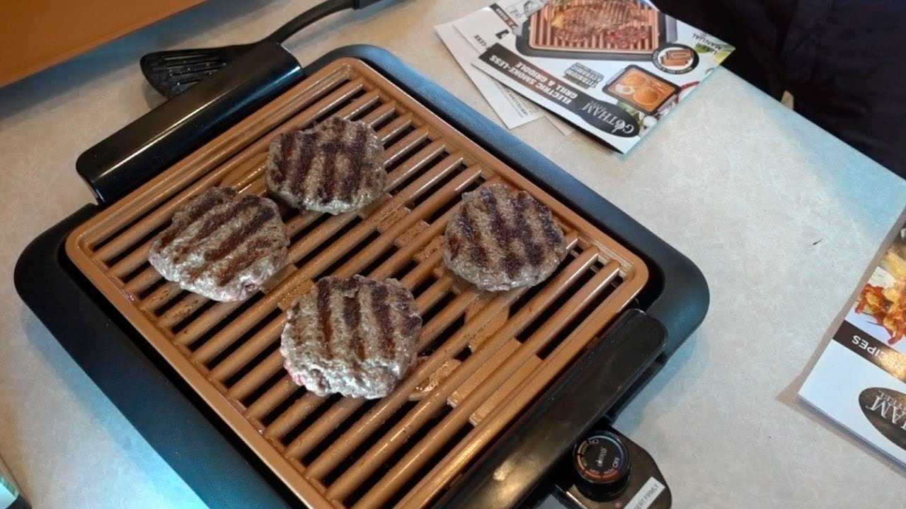 gotham steel smokeless grill instruction manual