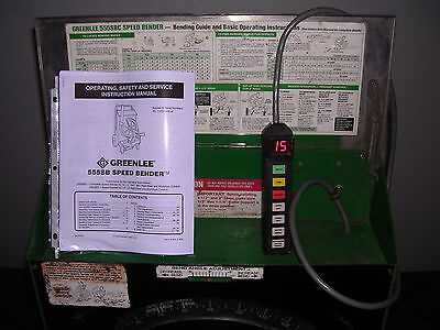 greenlee 855 smart bender instruction manual