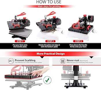 vivohome heat press instruction manual