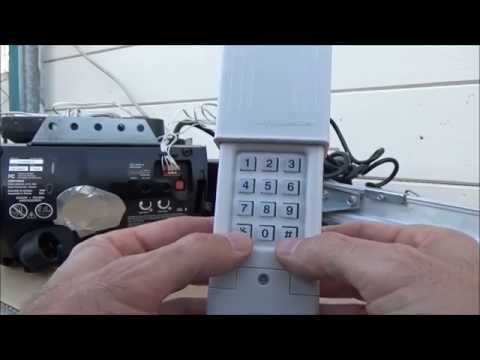 manual clicker garage door keypad instructions