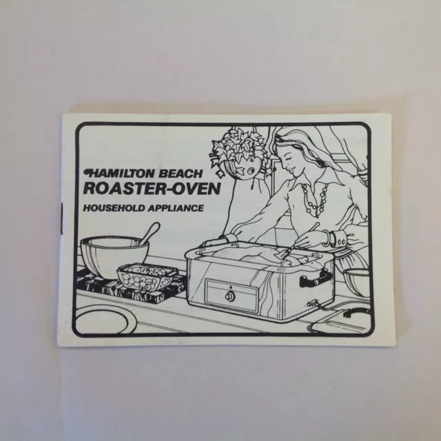 hamilton beach 22 quart roaster oven instruction manual