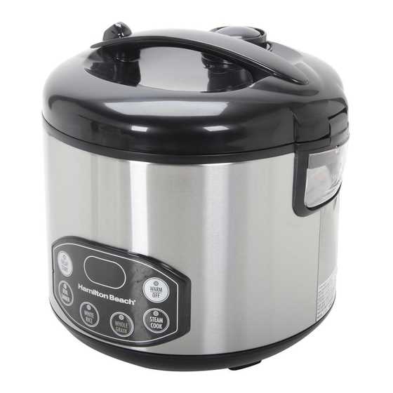 hamilton beach compact multi cooker instruction manual