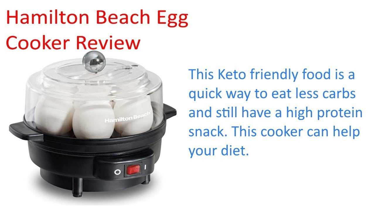 hamilton beach egg cooker instruction manual