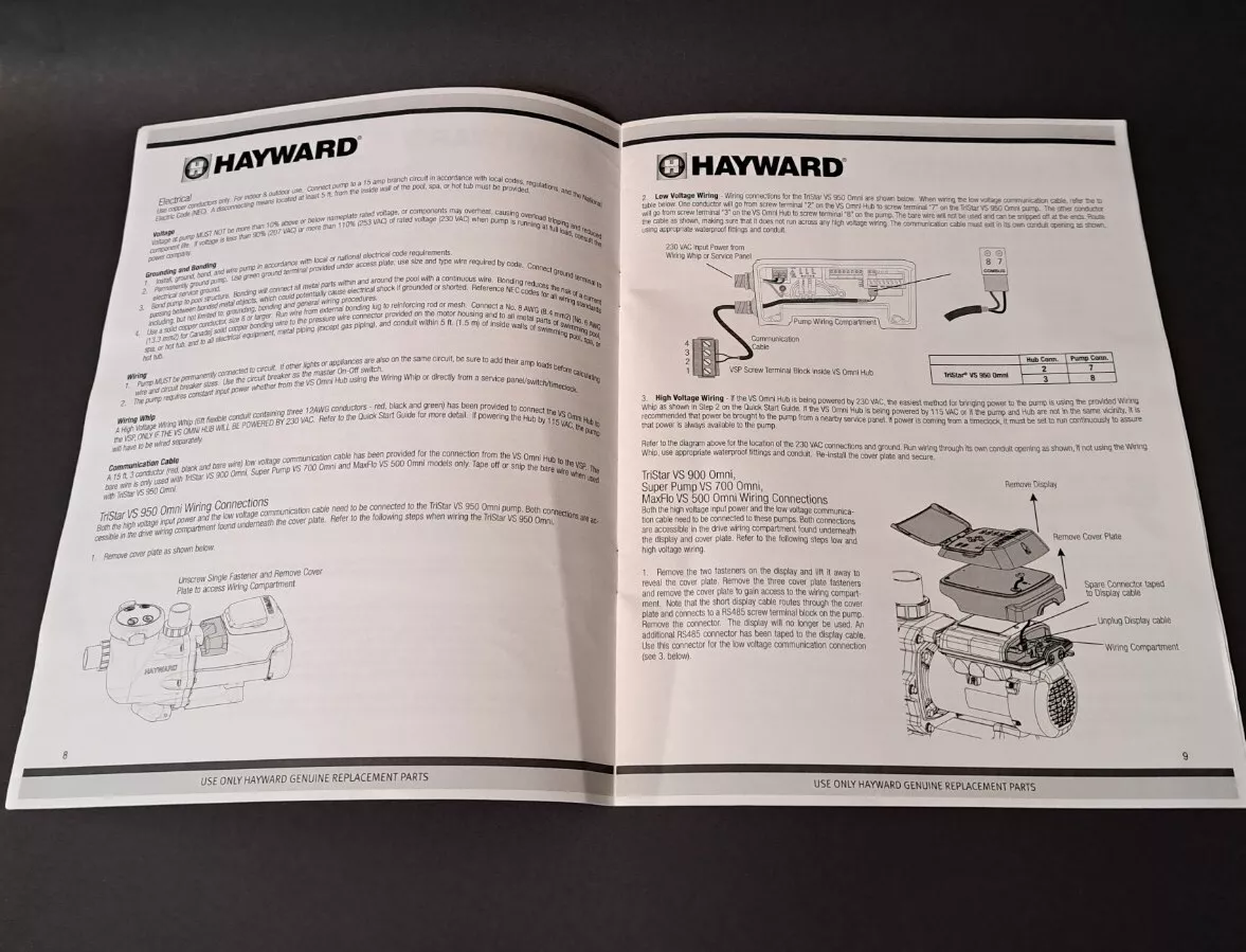 hayward pool heater instruction manual