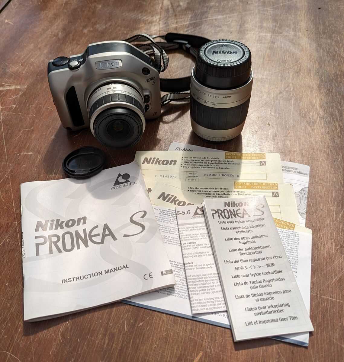 nikon pronea s instruction manual