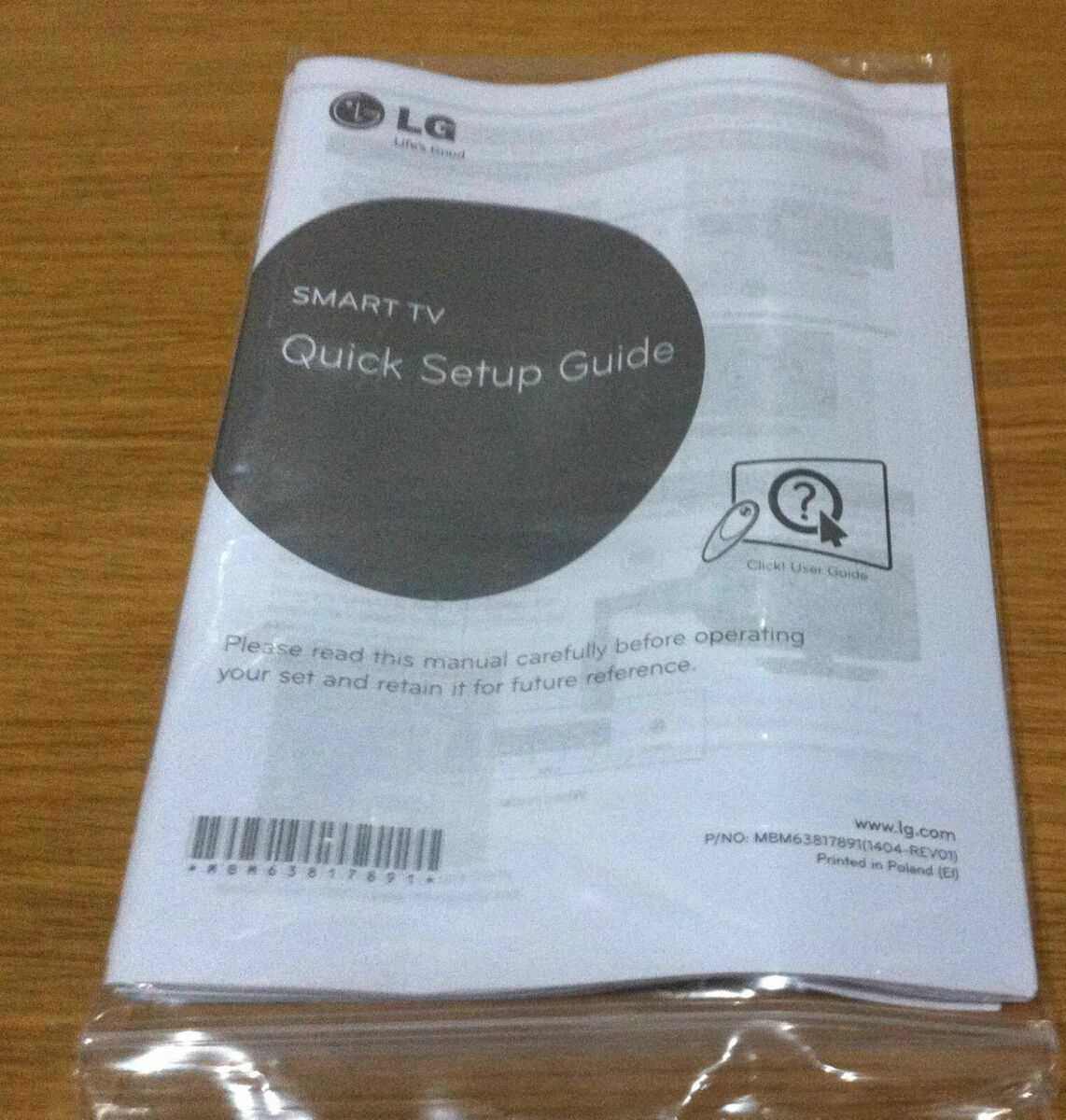 lg smart tv instruction manual