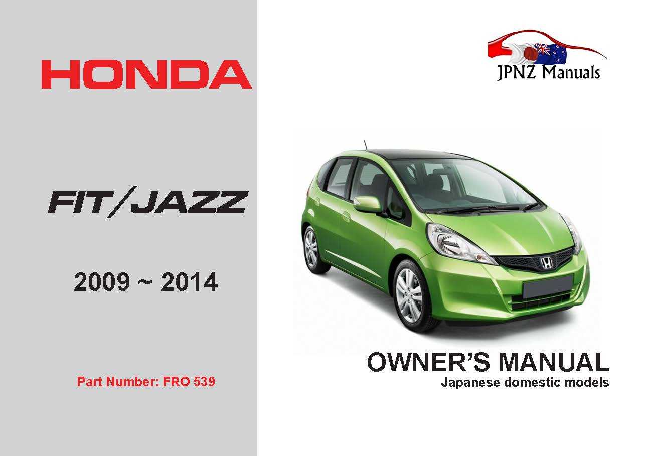 honda fit instruction manual