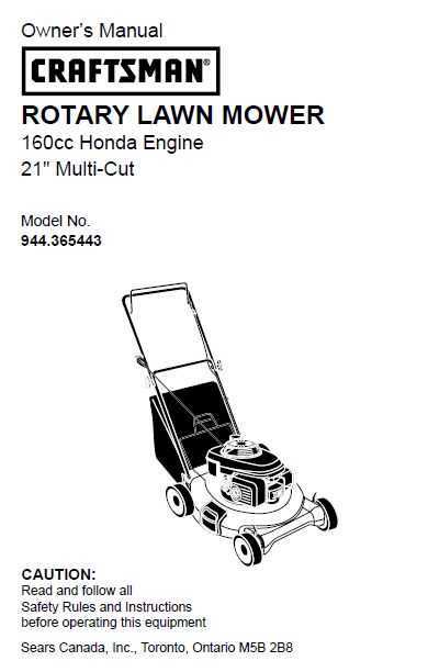 honda lawn mower instruction manual